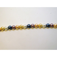 10mm Mixed Color Shell Pearl Bead Strand 