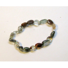 Irregular Gemstone Bracelet - 10 pcs pack - Green Phantom