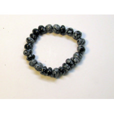 Irregular Gemstone Bracelet - 10 pcs pack - Snowflake Obsidian