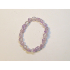 Irregular Gemstone Bracelet - 10 pcs pack - Rutilated Quartz Purple