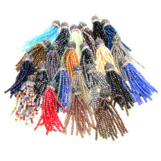 Crystal Tassel with Crystal Cap