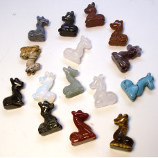 Giraffe Classic 1 Inch Figurine - Assorted Stones