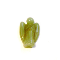 Angel Carved Fetish Bead 0.75 Inch - Aventurine