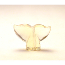 Whale Tail Carved Fetish Bead 0.75 Inch - Opalite