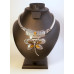 Gemstone Choker 16 Inch with Lobster Claw Clasp and 2 Inch Extension - Dragonfly - Tiger Eye