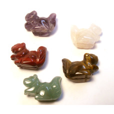 Squirrel 1 Inch Figurine - Assorted Stones