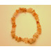 7 Inch Stretch Chip Bracelet - Golden Sunstone  -10 pcs pack