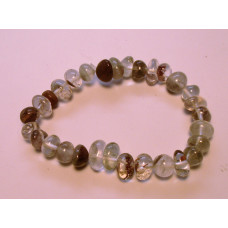 Irregular Gemstone Bracelet - 10 pcs pack - Rutilated Quartz Copper