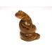 Snake (Cobra) Carved Fetish Bead 0.75 Inch - Tiger Eye