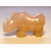 Rhino 1.5 Inch Figurine - Rose Quartz