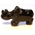 Rhino 1.5 Inch Figurine - Obsidian Black