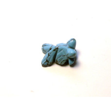 Goldfish 1 Inch Figurine - Howlite Turquoise