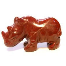 Rhino 1.5 Inch Figurine - Rainbow Jasper