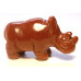 Rhino 1.5 Inch Figurine - Goldstone