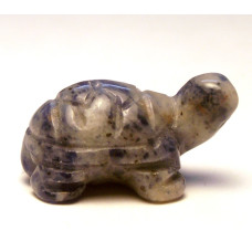 Turtle Carved Fetish Bead 0.75 Inch - Sodalite