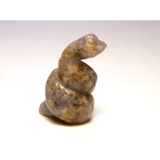 Snake (Cobra) Carved Fetish Bead 0.75 Inch - Sodalite