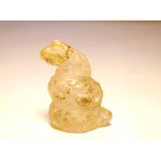 Snake (Cobra) 1 Inch Figurine - Natural Quartz