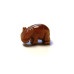 Hippo Classic Carved Fetish Bead 0.75 Inch - Goldstone