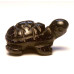 Turtle Carved Fetish Bead 0.75 Inch - Blue Goldstone