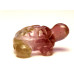 Turtle Carved Fetish Bead 0.75 Inch - Amethyst