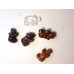 Rhino Carved Fetish Bead 0.75 Inch - Assorted Stones