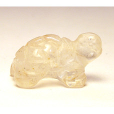 Turtle 1 Inch Figurine - Natural Quartz