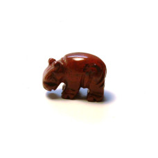 Hippo 1 Inch Figurine - Rainbow Jasper