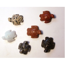 Sea Turtle 1 Inch Figurine - Assorted Stones 