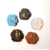 Rose Carved Fetish Bead 0.75 Inch - Assorted