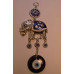 Eye Metal Pendant - Blue Eye with Elephant Blue Eye