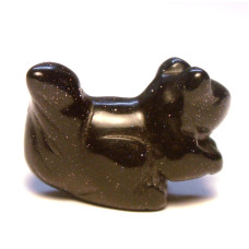 Squirrel 1 Inch Figurine - Blue Goldstone