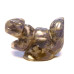 Squirrel Carved Fetish Bead 0.75 Inch - Sodalite