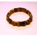 Gemstone Stretch Bracelet - Square Pyramid - Tiger Eye