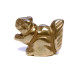 Squirrel Carved Fetish Bead 0.75 Inch - Hematite