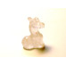 Giraffe Classic Carved Fetish Bead 0.75 Inch - Clear Quartz