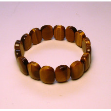 Gemstone Stretch Bracelet - Oval - Tiger Eye