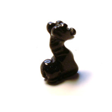 Giraffe Classic Carved Fetish Bead 0.75 Inch - Blue Goldstone