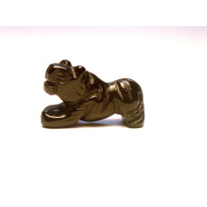 Tiger 1 Inch Figurine - Obsidian Black