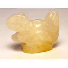 Squirrel 1 Inch Figurine - Rose Quartz