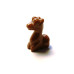 Giraffe Classic Carved Fetish Bead 0.75 Inch - Goldstone