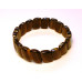 Gemstone Stretch Bracelet - Slanted Oval - Blue Tiger Eye