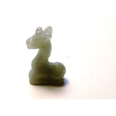 Giraffe Classic Carved Fetish Bead 0.75 Inch - Aventurine