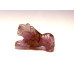 Tiger Carved Fetish Bead 0.75 Inch - Amethyst