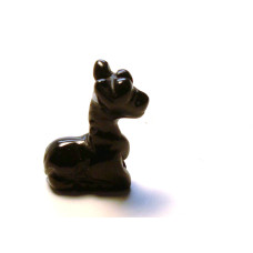 Giraffe Classic 1 Inch Figurine - Obsidian Black