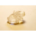 Rabbit (Hands Down) Carved Fetish Bead 0.75 Inch - Clear Quartz