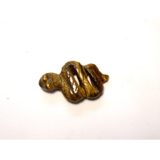 Snake (Sidewinder) 1.5 Inch Figurine - Tiger Eye