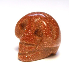 Skull 1 Inch Figurine - Goldstone