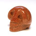 Skull 1 Inch Figurine - Goldstone