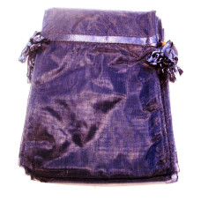 Organza Pouch XLarge 12 piece pack - Blue Dark