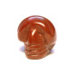 Skull Carved Fetish Bead 0.75 Inch - Rainbow Jasper